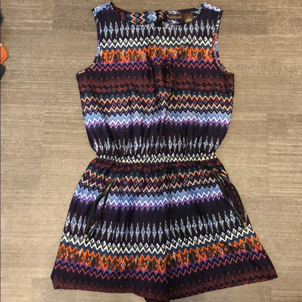 Speed Control Aztec Romper with Pockets